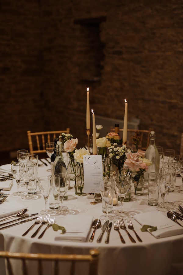 collection of vases for centepiece