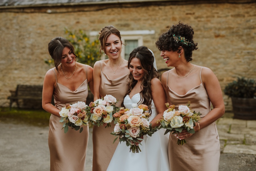muted bridal bouquet
