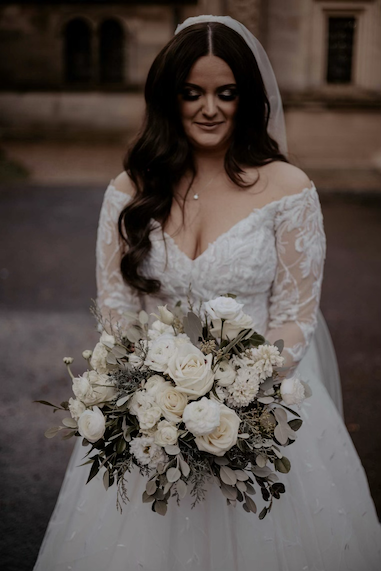 Winter Brides Bouquet, Bourton Hall.