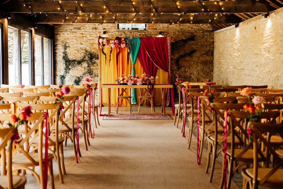 Bold Colours September Wedding
