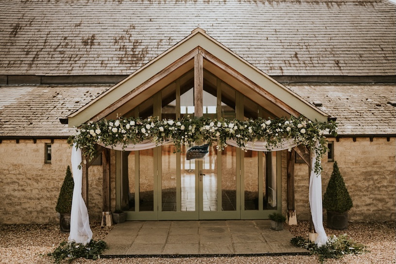 Entrance Flowers at the Great Barn