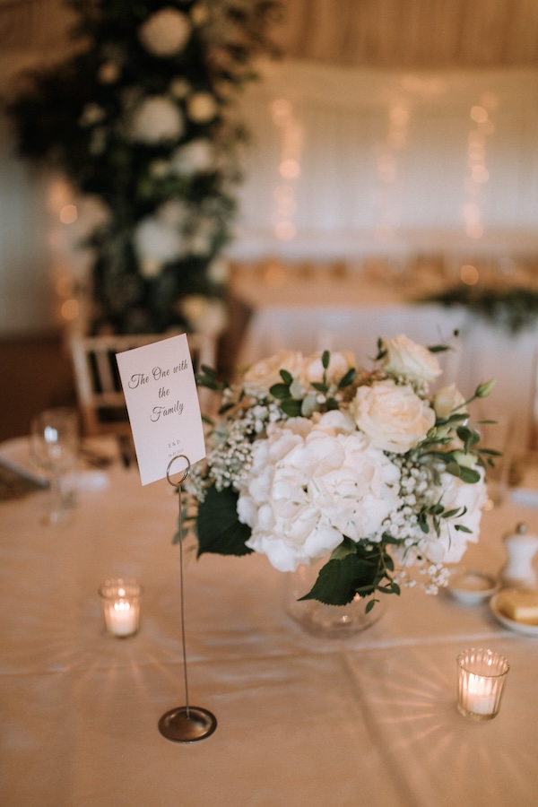 centrepiece with hydrangea