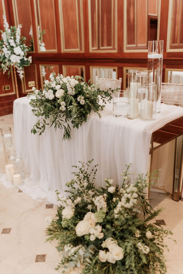floating candles at wedding